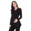 Maternity Cuddl Duds® Softwear With Stretch Wrap Front Top -Cuddl Duds Shop 5764834 Black