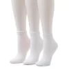 Women's Cuddl Duds® Everyday 3-Pack Ankle Socks -Cuddl Duds Shop 5831663 White