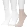 Women's Cuddl Duds® 3 Pair Textured Ankle Socks -Cuddl Duds Shop 5831672
