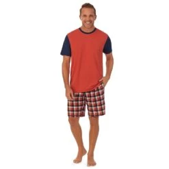 Men's Cuddl Duds® Tee & Shorts 2-Piece Pajama Set